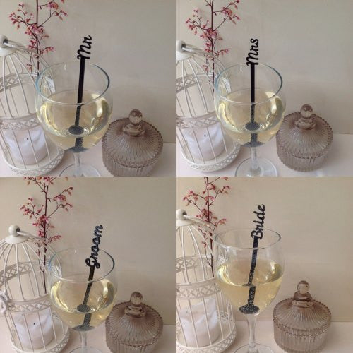 Swizzle stick Cocktail Drink Stirrer Wedding Set - Fred And Bo