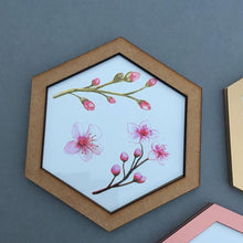 Hexagon wall art tile- set of 4 - Fred And Bo