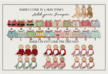 Festive Family Print - Pack of 5 Personalised Cards