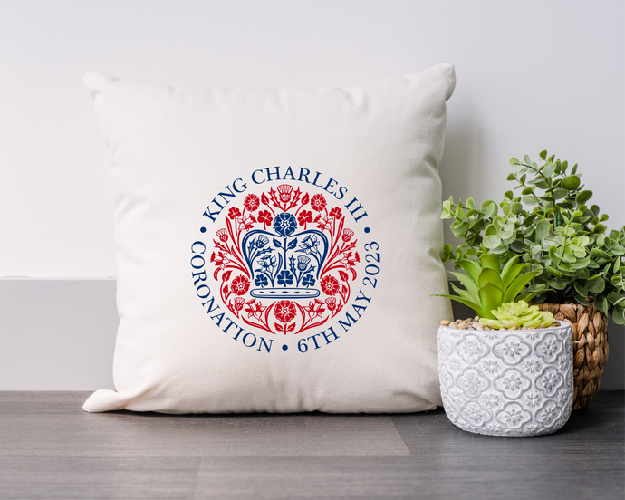 King Charles III Coronation Printed Cushion