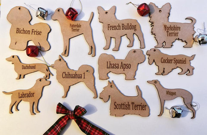 Personalised Dog Decoration - French Bull Dog - Fred And Bo