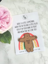 Pocket Hug - Brown bear on a card - Fred And Bo