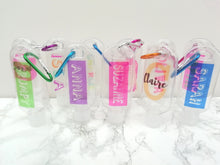 Personalised Hand Sanitiser Bottle 50ml - Bright Rainbow - Refill Bottle