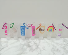 Personalised Hand Sanitiser Bottle 50ml - Bright Rainbow - Refill Bottle