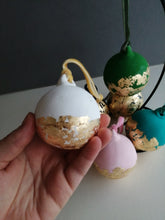 Gold leaf Christmas Bauble Decorations, Gold Leaf, Christmas Baubles, Christmas Decorations,