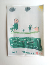 We can print your childs drawing onto one of our items to make a special custom gift for grandparents or someone special. Sublimation printed pennant flag. Small business UK Leeds. Personalised gift shop