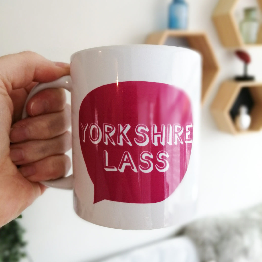 Yorkshire Lass Yorkshire Slang printed ceramic mug