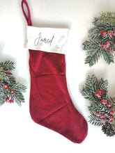 Personalised Velvet Stocking- ***LIMITED AVAILABILITY***