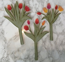 Tulip Bouquet - Handpainted Laser Cut Wooden Flowers