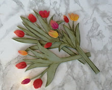 Tulip Bouquet - Handpainted Laser Cut Wooden Flowers