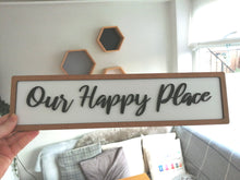 Our Happy Place - Street Sign - Cursive Font