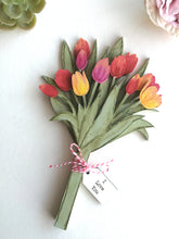 Tulip Bouquet - Handpainted Laser Cut Wooden Flowers