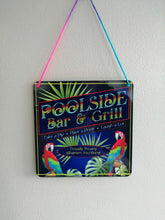 Poolside Bar & Grill Sign- Little Metal Hanging Plaque