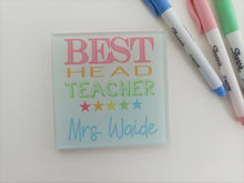 Best Teacher Personalised Glass Coaster