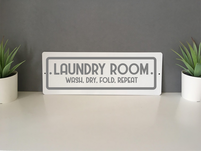 Laundry Room metal sign