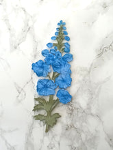 Laser Cut Wooden Larkspur - Flower In A Test Tube - Birth Month Flower Gift