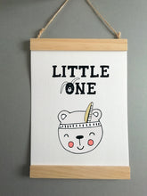 Wall Poster A4 Wooden Hanging Frame - Little One