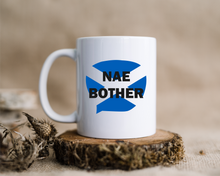 Scottish Flag Slang Nae Bother printed ceramic mug | Saltire - St Andrews Flag