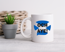 Scottish Flag Slang Och Aye printed ceramic mug | Saltire - St Andrews Flag