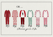 Festive Family Print - Pack of 5 Personalised Cards