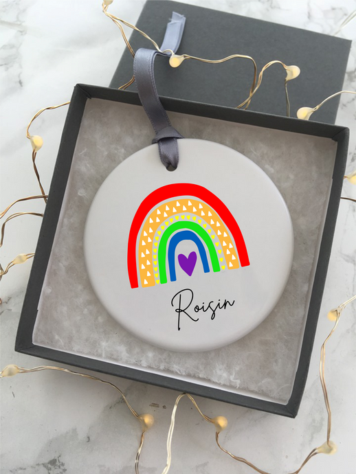 Ceramic Rainbow Hanging Decoration - Fred And Bo