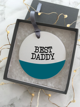 Colour block - Best Daddy - Ceramic Hanging Decoration - Fred And Bo