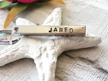 Hand stamped bar keyring, Aluminium - Fred And Bo