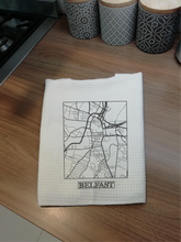 Map of Belfast- Printed Tea Towel