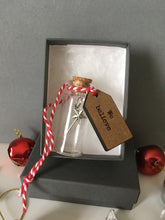 Mini Message Bottle- We Believe- Christmas Tree Ornament - Fred And Bo