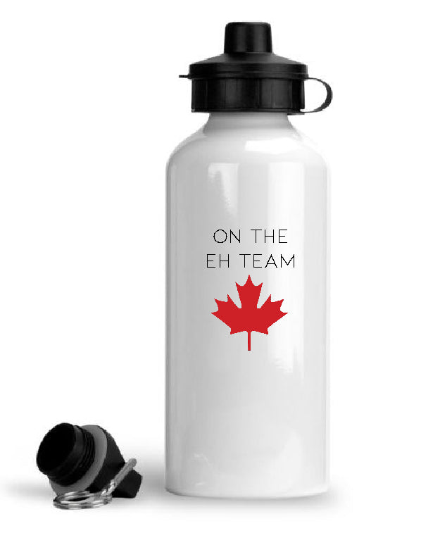Canadian Flag The Eh Team Aluminium water bottle