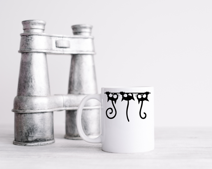 crazy cats ceramic mug