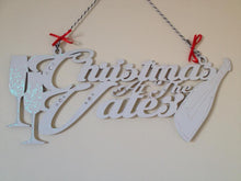 Christmas at the..... sign plaque with champagne bottle and glasses - Fred And Bo