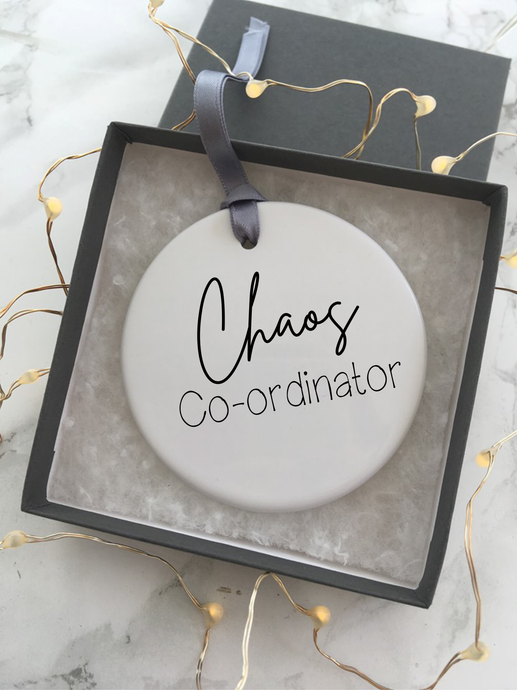 Chaos coordinator - Ceramic Hanging Decoration - Fred And Bo