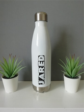 Personalised Sketch Font Chilly Water Bottle 500ml