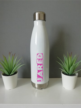 Personalised Sketch Font Chilly Water Bottle 500ml