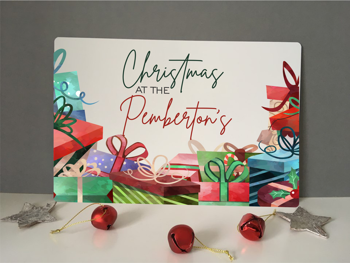 Personalised Christmas at the..... Sign Plaque- Christmas presents - Fred And Bo