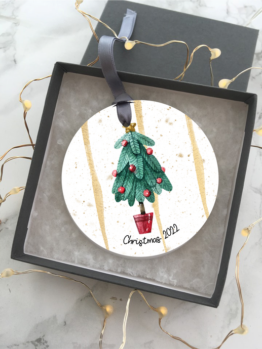 Christmas Tree Ceramic Hanging Decoration