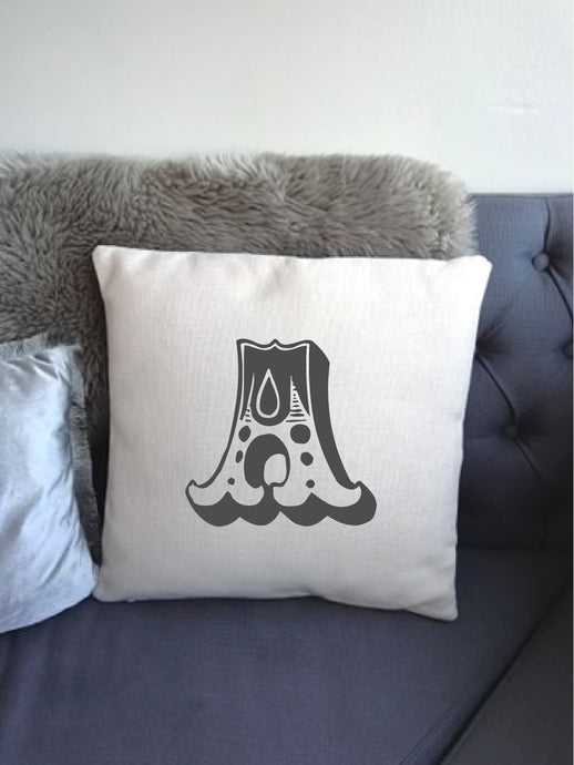 Initial Circus Font-  printed cushion