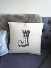 Initial Circus Font-  printed cushion