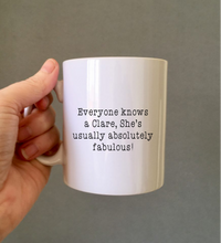 Everyone knows a ....... Personalised - ceramic mug- Travel mug - Water Bottle
