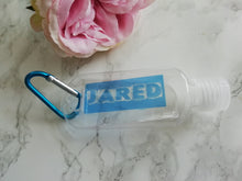 Personalised Hand Sanitiser Bottle 50ml - Colour Block Blue Font - Refill Bottle