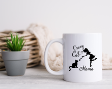 crazy cat mama cat quote ceramic mug