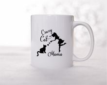 crazy cat mama cat quote ceramic mug