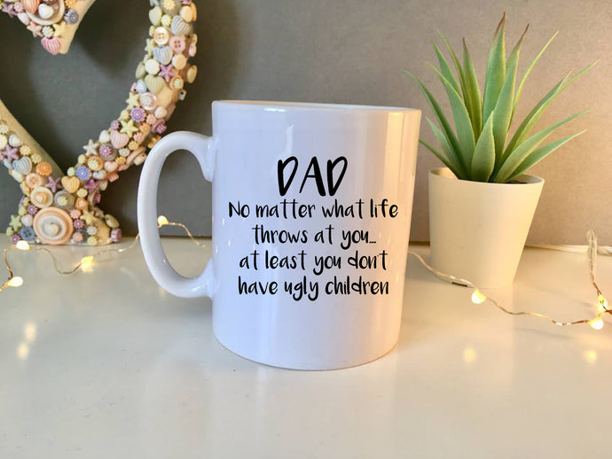 Dad Ugly Children Ceramic Mug - Fred And Bo