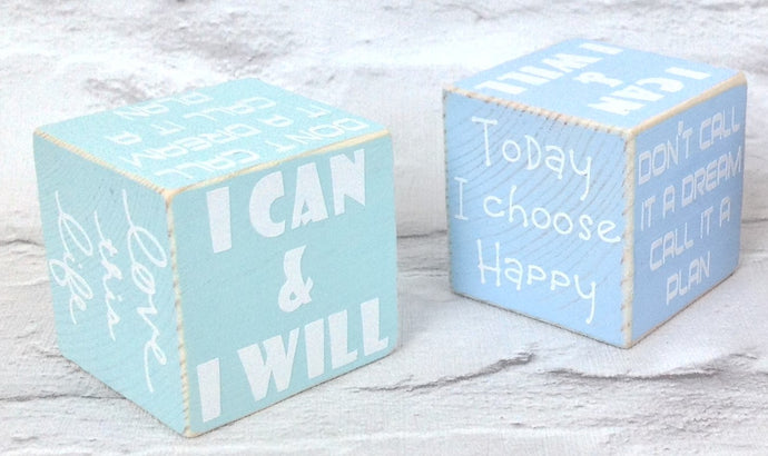 Positive mantra wooden dice - Fred And Bo