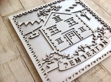 Family home laser cut wall art plaque- personalised - Fred And Bo