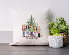 Festive Family Personalised Printed Cushion