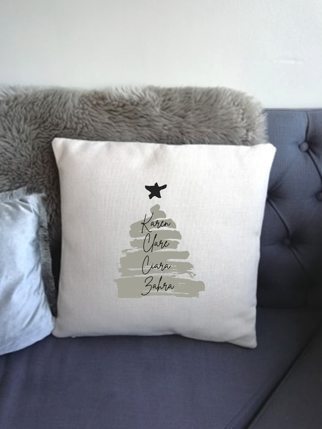 Christmas Tree Personalised printed cushion