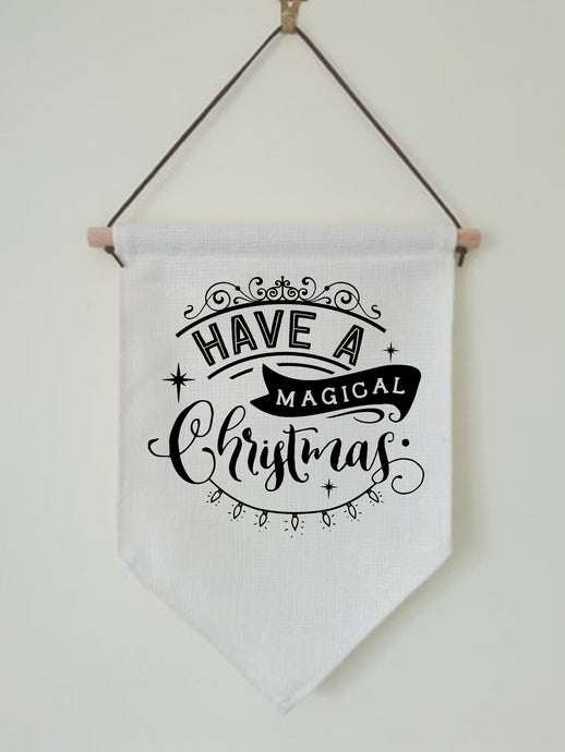 Christmas Hanging Banner Flag- Have A Magical Christmas