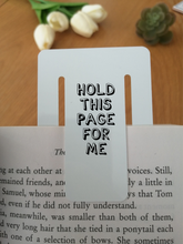Bookmark - Hold This Page For Me-  Bookmark.